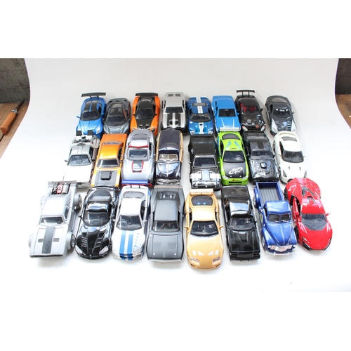 440 - 24x unboxed 1/24 scale diecast model vehicles, mostly by Jada Toys