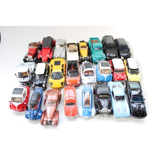 447 - Collection of mainly 1/18 scale diecast model vehicles (24)