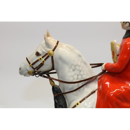 1250 - Beswick figure of a Life Guard on dappled grey horse, H25cm