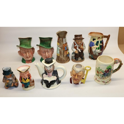 1257 - Large quantity of character and toby jugs by various manufacturers incl. Beswick, Roy Kirkham, Sylva... 