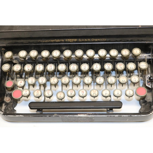 333 - Maschinenfabrik Kappel G.m.b.h. Chemnitz typewriter W28cm