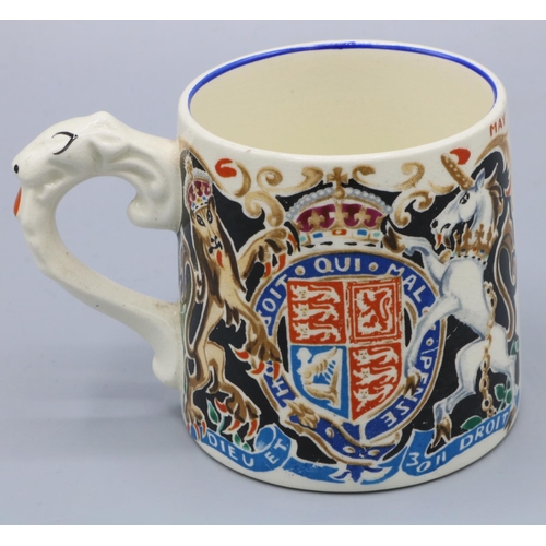 370 - Commemorative mug designed by Laura Knight to celebrate the 1937 coronation of King George and Queen... 