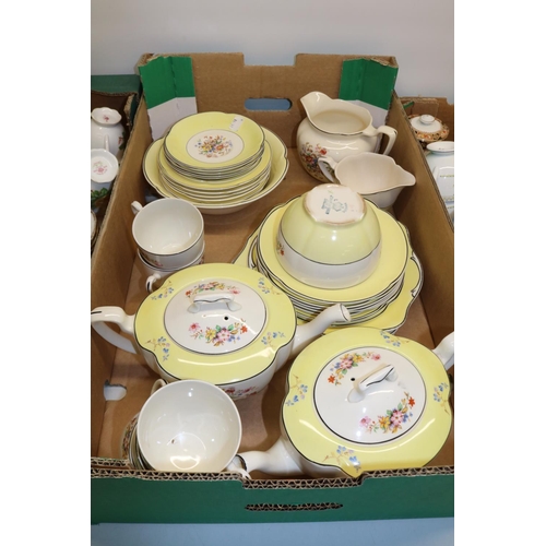 377 - Large quantity of teaware, incl. Wedgwood Petersham, Royal Albert Tea Rose, Johnson Bros Pareek, Nor... 