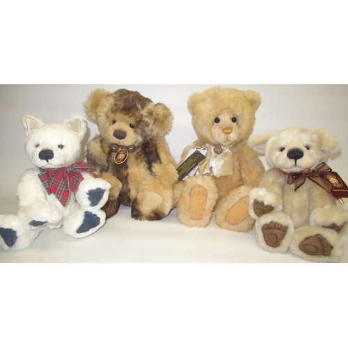 154 - Four Charlie Bears, Including Bradley, Trix, Best Friend and Isabelle Collection bear 'Clootie' 238/... 