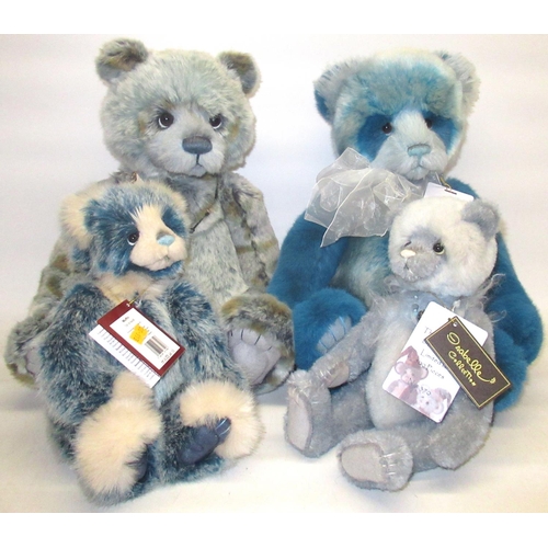 156 - Four Charlie Bears, including two limited edition bears, an Isabelle Collection Bear 'The Last Bear ... 