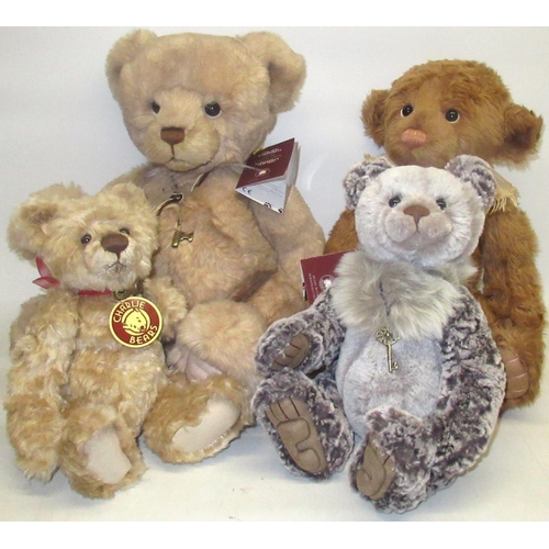 157 - Four Charlie Bears, including Julian, Adele and Loveydovey. Designed by Isabelle Lee (4)