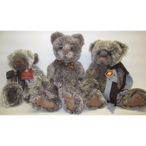 161 - Three Charlie Bears, including Carter, Buddy, and Brendan. Designed Isabelle Lee (3)