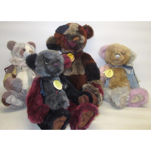 163 - Four Charlie Bears, including Raggle, Tick Tock, Dally and Oodles. Designed by Isabelle Lee (4)