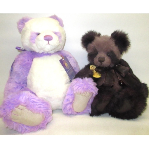 171 - Two Charlie Bears. One limited edition Violet bear 1084/2000 and a Bruce bear. Designed by Isabelle ... 