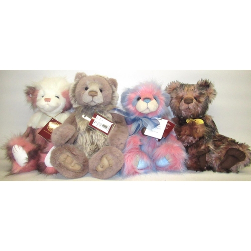 177 - Four Charlie Bears, including Lollipop 1703/2500, Ashley, Molly Coddle, and Coconut Ice. Designed by... 