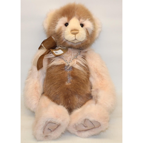 191 - Charlie Bear, limited edition Lorraine bear from the Plumo Collection. Designed by Isabelle Lee