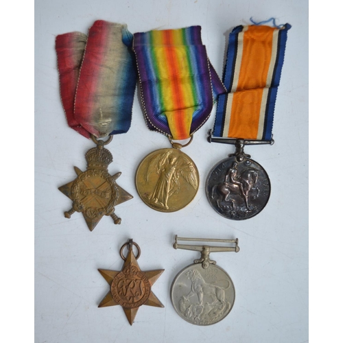 701 - Collection of British military medals to include 1914-1919 Great War Victory medal with ribbon, 1914... 