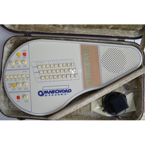 706 - Suzuki Omnichord OM-27 early 1980's electronic portable musical instrument in perfect working order ... 