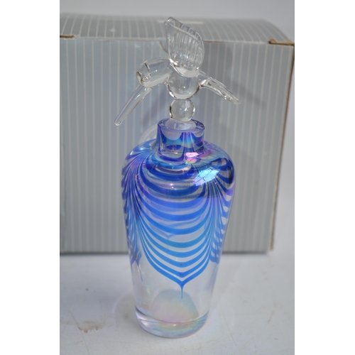 690 - 22 boxed decorative glass perfume bottles, all complete to include Glass Act Studios examples