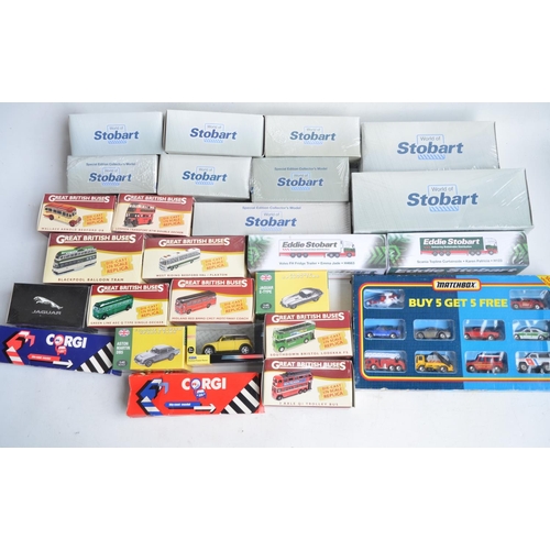 714 - Collection of diecast vehicle models, mostly 1/76 scale to include Atlas Editions Eddie Stobart truc... 