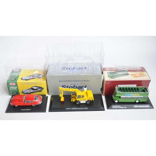 714 - Collection of diecast vehicle models, mostly 1/76 scale to include Atlas Editions Eddie Stobart truc... 