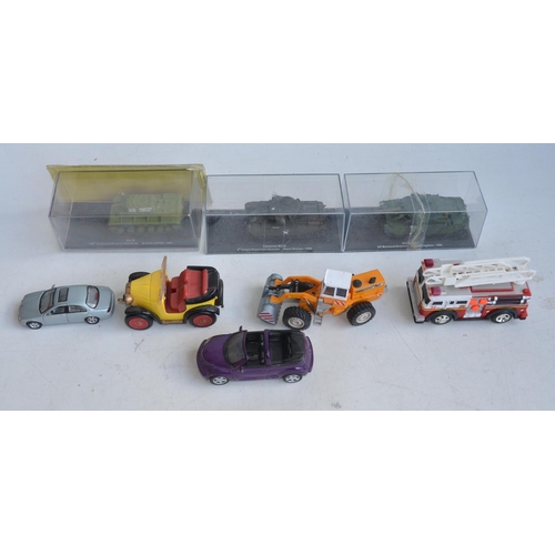 714 - Collection of diecast vehicle models, mostly 1/76 scale to include Atlas Editions Eddie Stobart truc... 