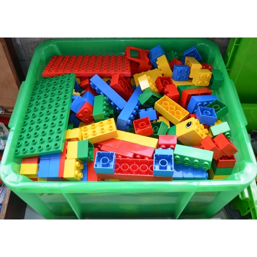 718 - Large collection of previously used Lego and Lego Duplo including set instructions