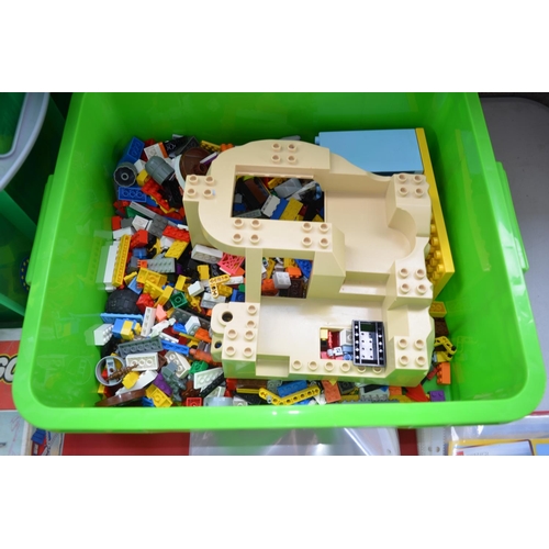 718 - Large collection of previously used Lego and Lego Duplo including set instructions