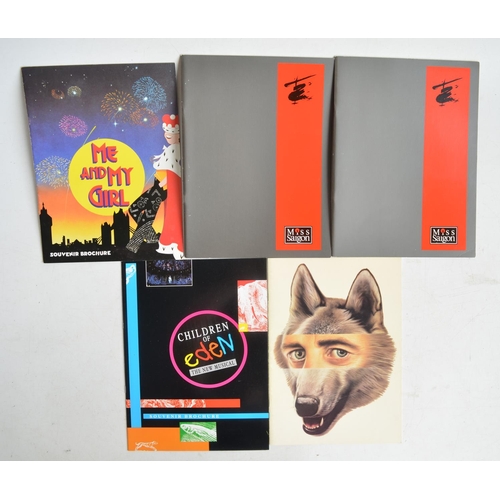 723 - Collection of theatre, film and music production souvenir brochures and programmes to include Cats, ... 