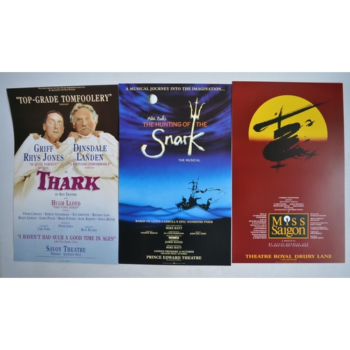 727 - Collection of small/medium sized music and theatre production posters to include a collection of sig... 