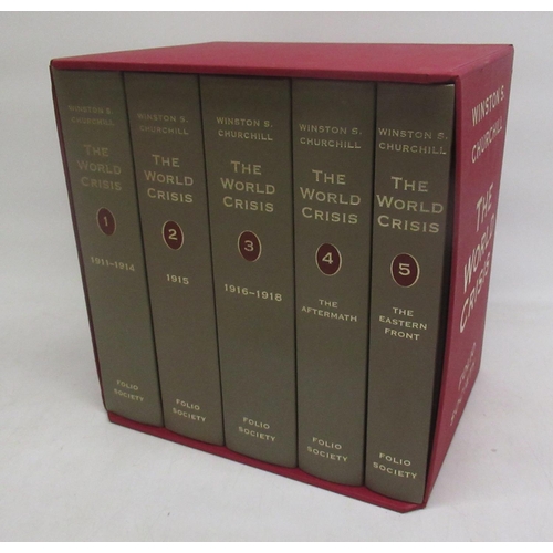 1286 - Folio Society - Churchill (Winston S.) The World Crisis vol 1- 5 in fitted slip-case