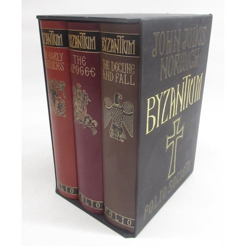 1288 - Folio Society - Norwich (John Julius) Byzantium 3 volume set, hardbacks in fitted slip-case