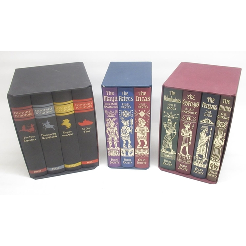 1289 - Folio Society - Empires of the Ancient Near East 4 vols in 1 slip-case, Empires of Early Latin Ameri... 