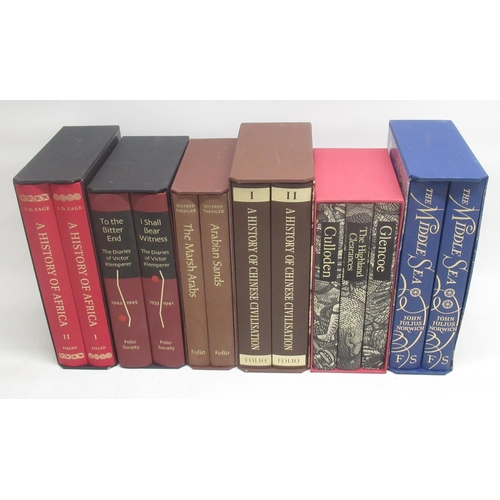 1292 - Folio Society - A History of Chinese Civilisation 2 vol. set in slip-case, Thesiger in Arabia 2 vol.... 