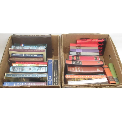 1296 - Folio Society - collection of assorted history, travel and fiction books, some in slip-cases (30, 6 ... 