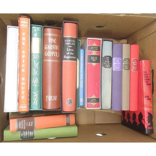 1296 - Folio Society - collection of assorted history, travel and fiction books, some in slip-cases (30, 6 ... 