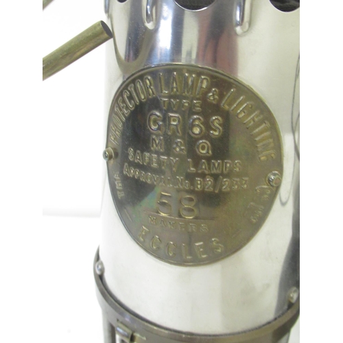 1368 - Eccles GR6S M&O Miners Safety Lamp and a paraffin lamp (2)