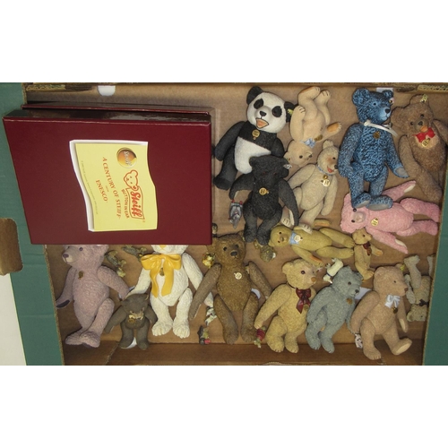 10 - One boxed Steiff by Enesco 1951 Panda and 1911 Dutch Rabbit with assorted other Steiff by Enesco bea... 