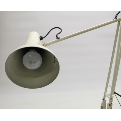 231 - Herbert Terry & Sons type Anglepoise lamp in cream finish on round base H65cm approx