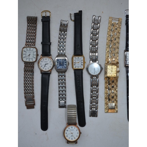 1211 - Collection of men's quartz sports and dress wristwatches to include Cjiaba, Eiger, Citron, Slazenger... 