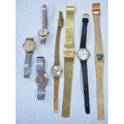 1215 - Ladies Marvin Revue hand wound wristwatch and 10 others to include Rotary, Avia, Timex, Seconda and ... 