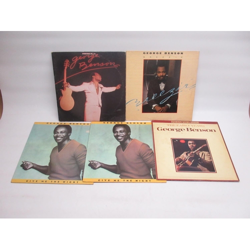 642 - George Benson - Weekend in L.A., Breezin', Give Me the Night (2) and The Early Years LPs (5)