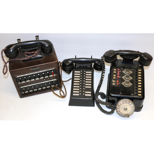 299 - 1960's Dictograph office reception telephone, similar mid C20th continental telephone and a G.E.C. s... 