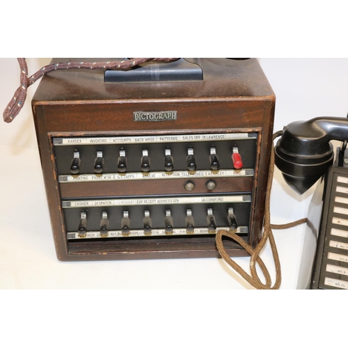 299 - 1960's Dictograph office reception telephone, similar mid C20th continental telephone and a G.E.C. s... 