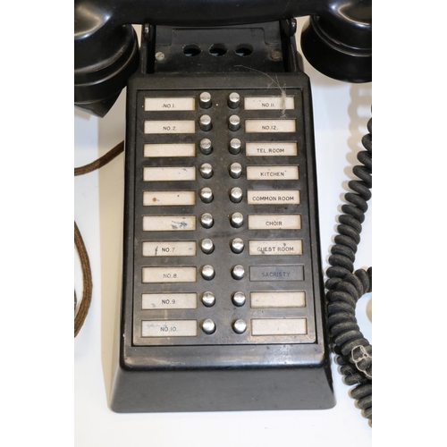 299 - 1960's Dictograph office reception telephone, similar mid C20th continental telephone and a G.E.C. s... 