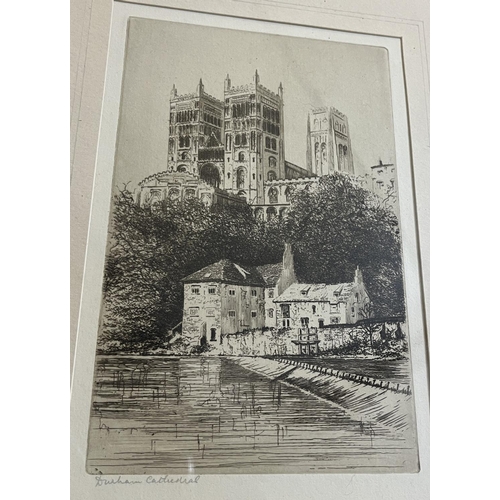 1448 - J.W. King (British 1868-1935); 'Kings College Chapel from The Backs' etching, signed in pencil, anot... 