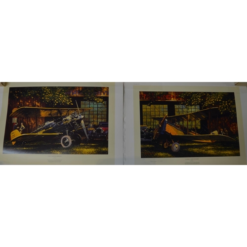 1459 - Two unframed high quality aviation prints by Barry Rowe to include 