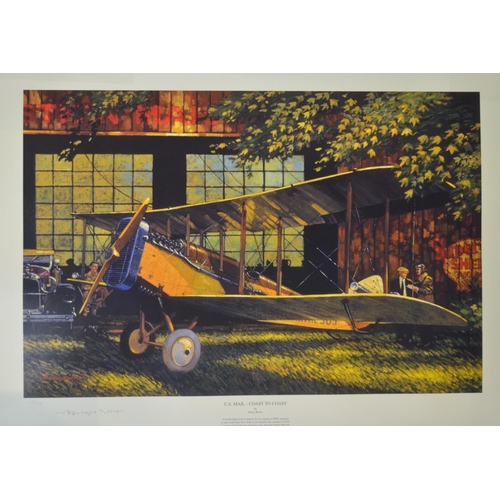 1459 - Two unframed high quality aviation prints by Barry Rowe to include 