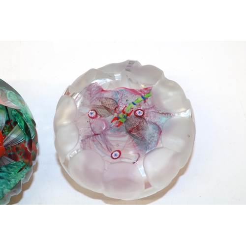 409 - Two Caithness glass paperweights: Hot House Flower, limited edition 34/100; and Lily Pool, master sa... 