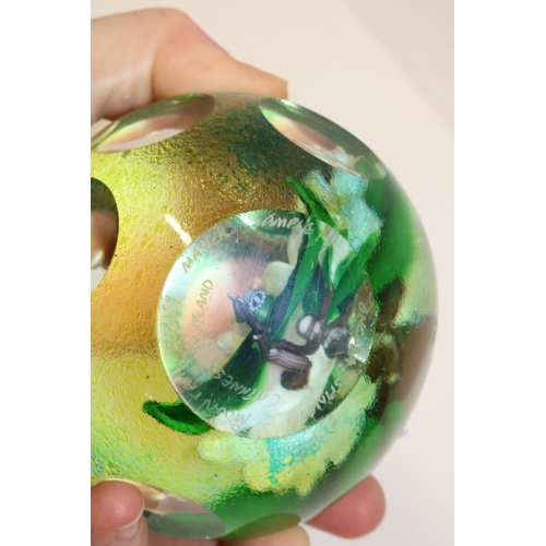 410 - Caithness glass paperweight, Mountain Beauty, master sample