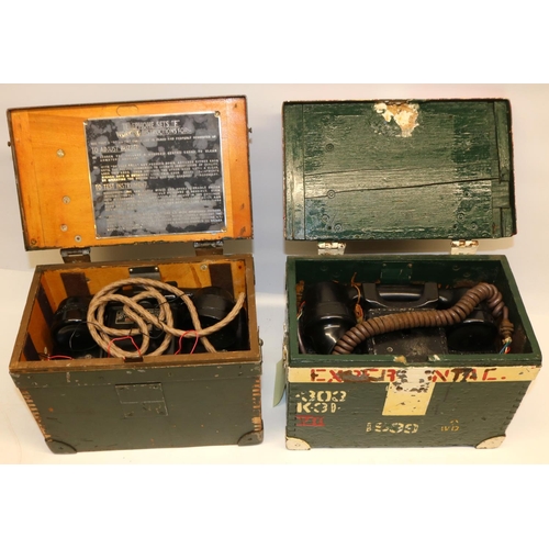 300 - Two WWII British Telephone Sets “F” MkII