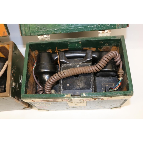 300 - Two WWII British Telephone Sets “F” MkII