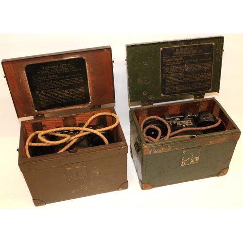 301 - Two WWII British Telephone Sets “F” MkII