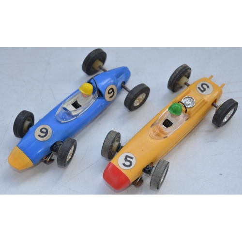 168 - Vintage boxed Lines Bros Minimodels Scalextric set 70, 2 car battery powered electric racing car set... 