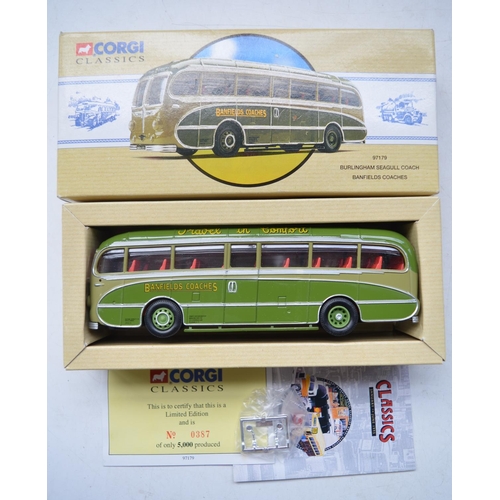 188 - Twelve Corgi limited edition 1/50 scale bus models, all with CoA's. condition of models varies from ... 